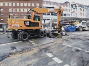 Arbeiten an der Betonfahrbahn Herforder Straße (3)