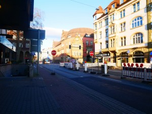 Baufeld Herforder Straße nach der Erweiterung