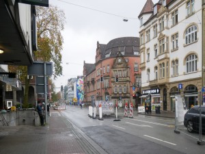 Baufeld Herforder Straße vor der Erweiterung