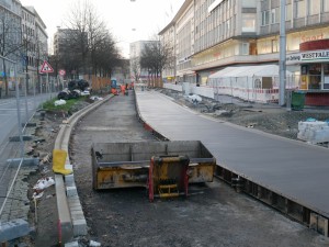 Betonfahrbahnarbeiten Alfred-Bozi-Straße