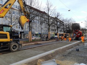Betonfahrbahnarbeiten Alfred-Bozi-Straße