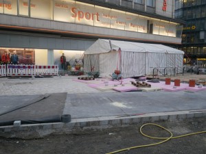Pflasterarbeiten Alfred-Bozi-Straße SportScheck 