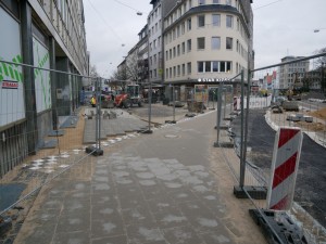 Pflasterarbeiten Einmündung Wilhelmstraße